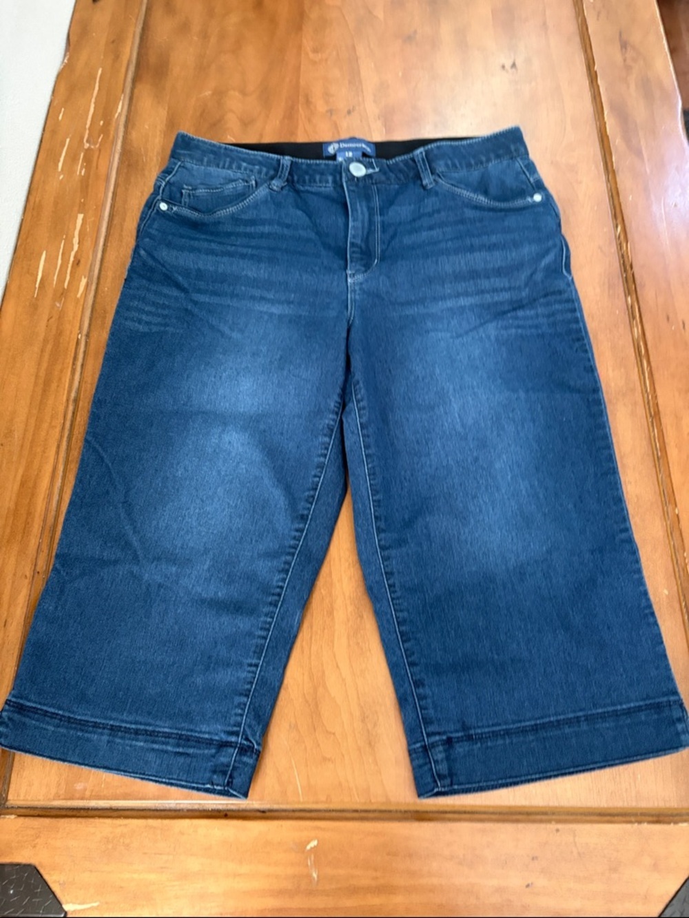 Democracy Ab Solution Jean Capri Straight Leg Size 12